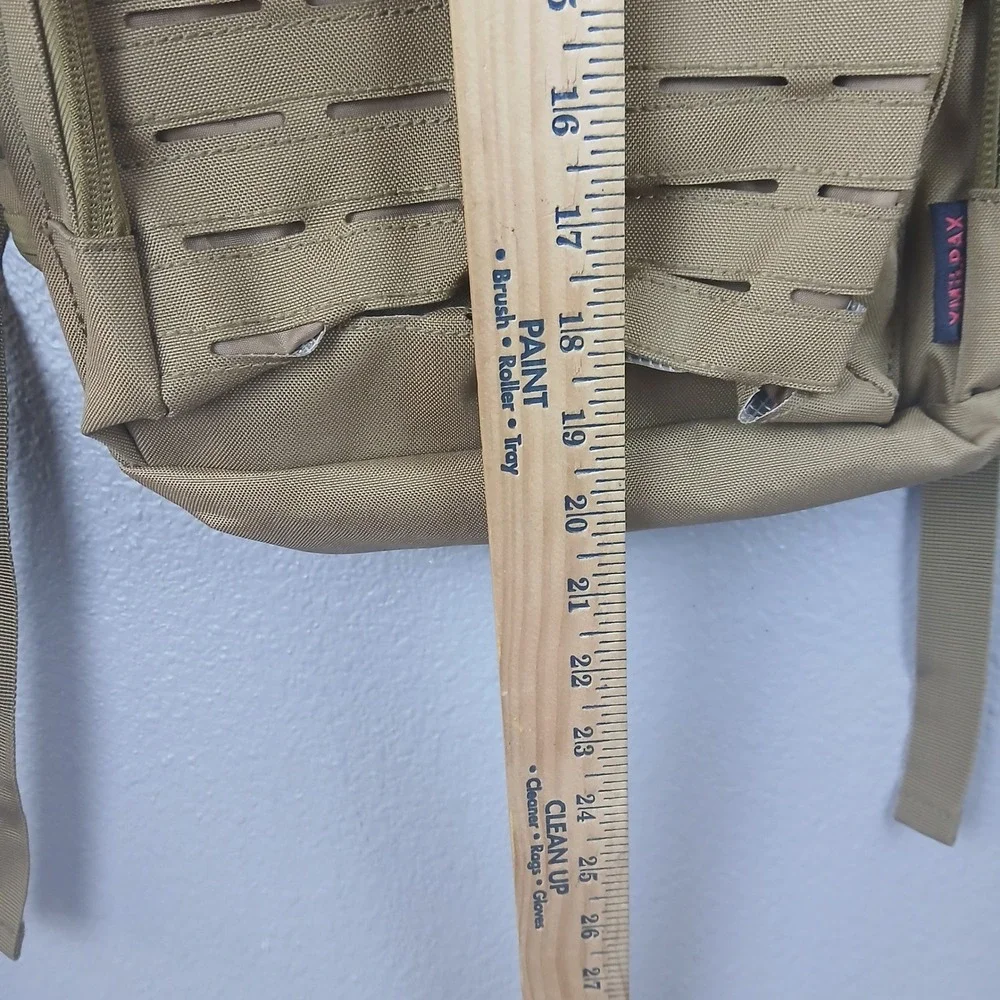 New Tactical Backpack Coyote Tan Laser Cut MOLLE Military Assault Pack 19in